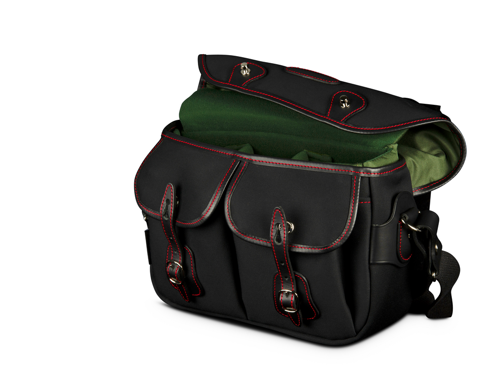 Hadley Small Pro Camera Bag - Black Canvas / Black Leather / Red Stitching (50th Anniversary Limited Edition) -Inside