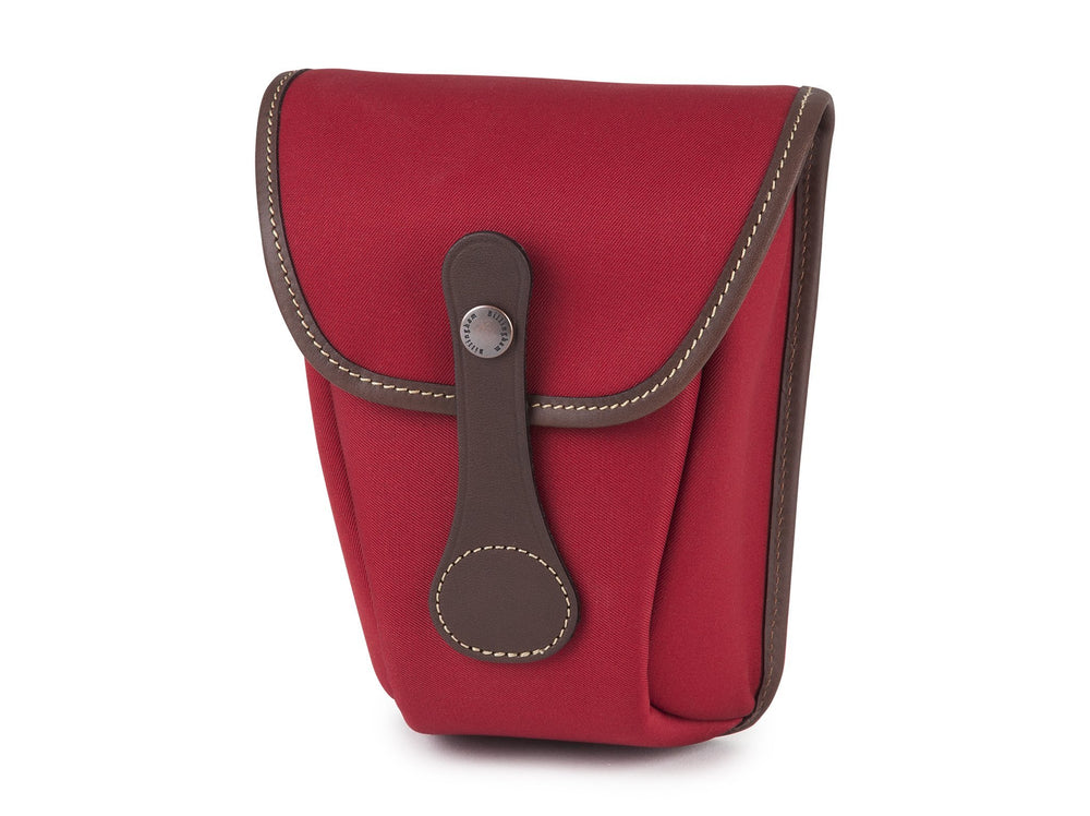Billingham AVEA 8 End Pocket - Burgundy Canvas / Chocolate Leather
