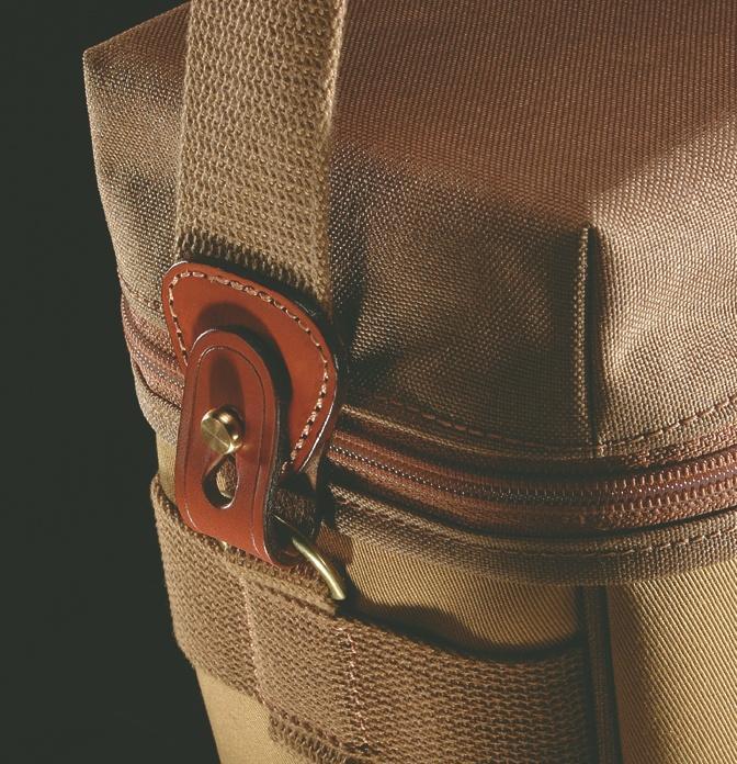 Beta Camera Pouch - Khaki Canvas / Tan Leather / 03