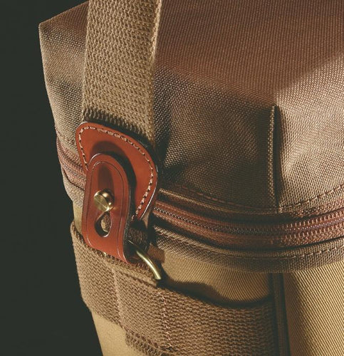 Beta Camera Pouch - Khaki Canvas / Tan Leather / 03