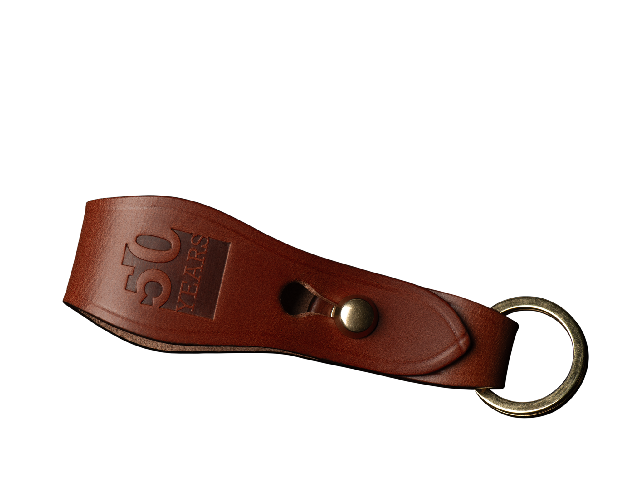 50th Anniversary Belt Key Fob - Tan Leather – Billingham USA