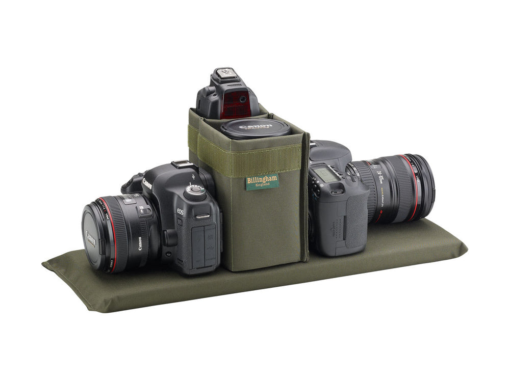 555 MKII Camera/Laptop Bag - Sage FibreNyte / Chocolate Leather