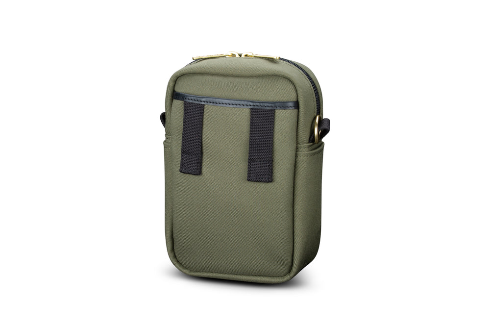 Rear of Airline Stowaway Sage FibreNyte Black Leather