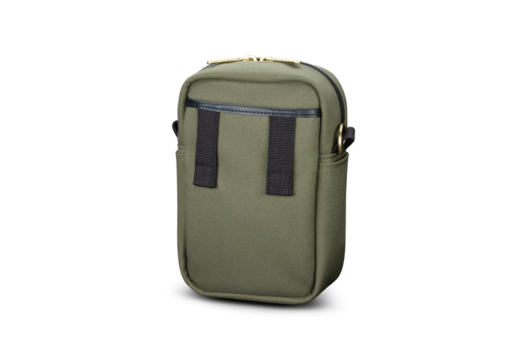 Rear of Airline Stowaway Sage FibreNyte Black Leather