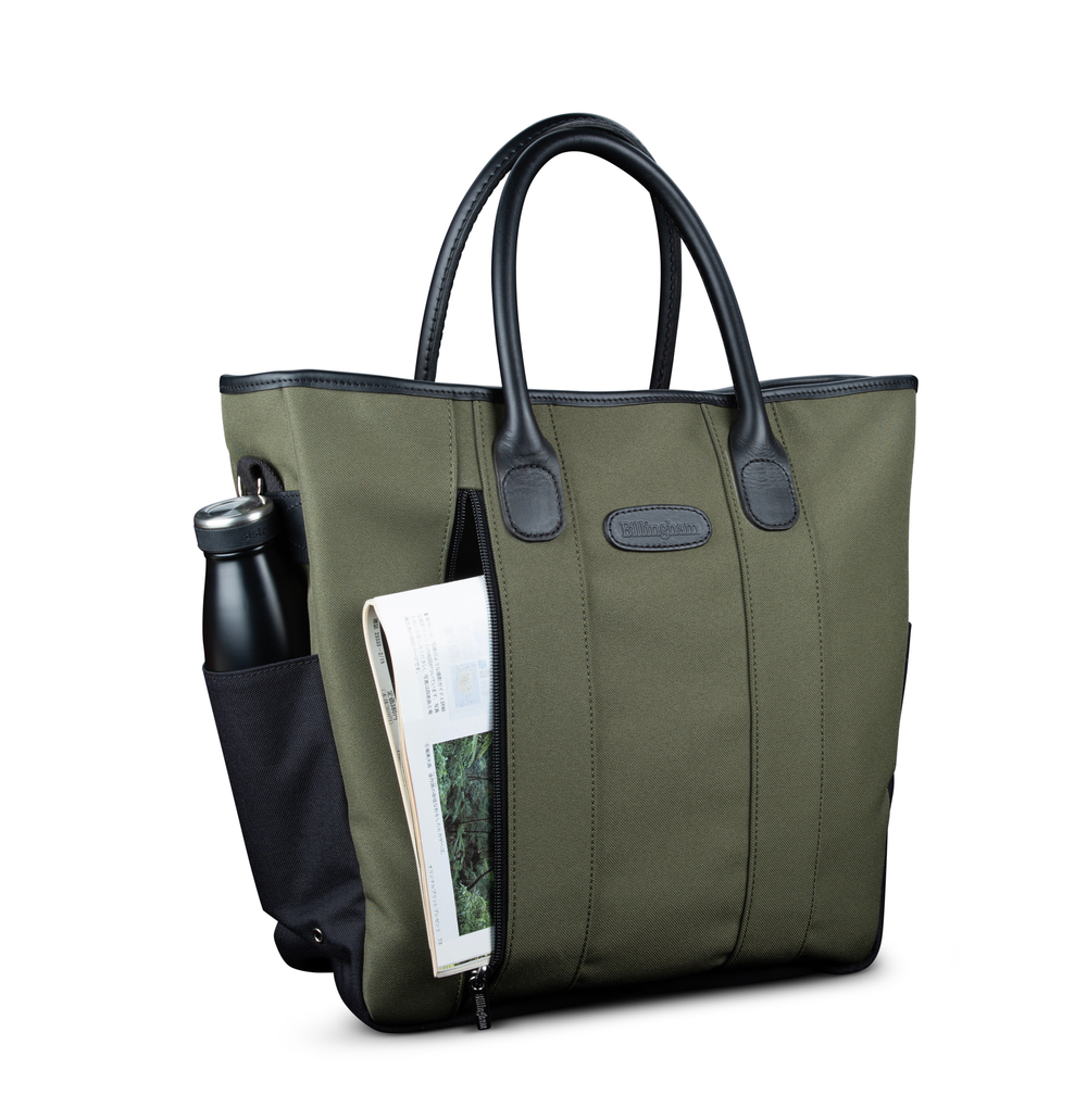Best Boy Tote - Sage FibreNyte/Black Leather