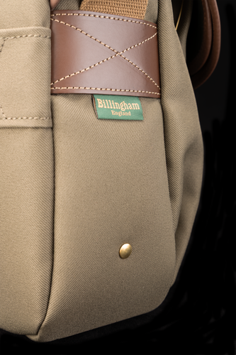 Icon Messenger Bag - Khaki Canvas/Tan Leather