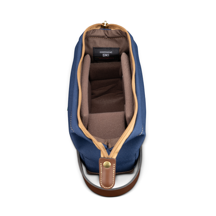 Capsule 1 Navy FibreNyte Chocolate Leather inside