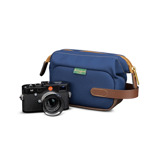 Capsule 1 Navy FibreNyte Chocolate Leather with camera