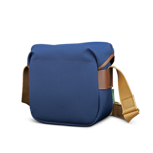 Hadley Digital Navy FibreNyte Chocolate Leather Back