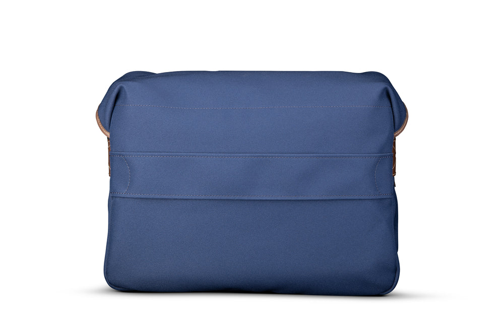 Icon Messenger Bag - Navy FibreNyte/Chocolate Leather