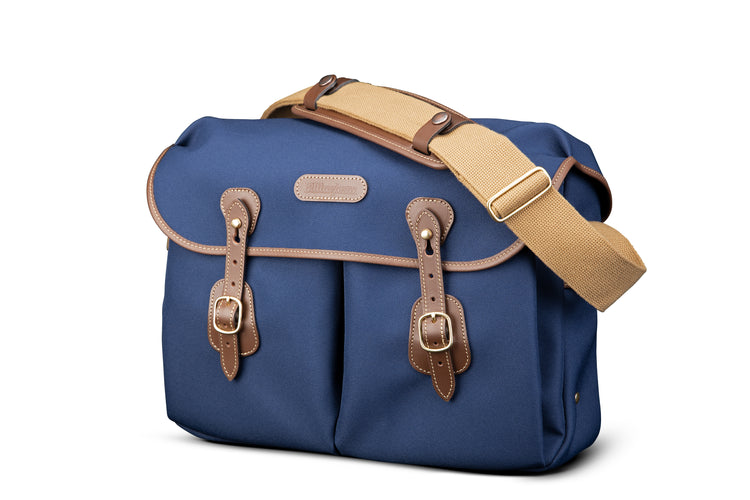 Icon Messenger Bag - Navy FibreNyte/Chocolate Leather