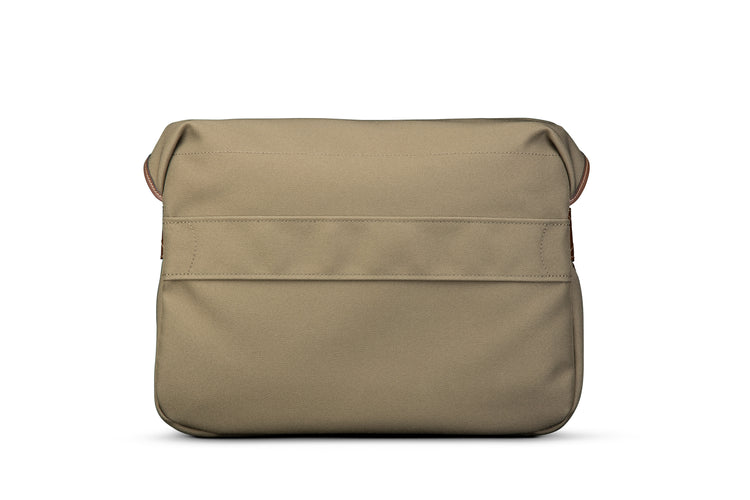 Icon Messenger Bag - Sage FibreNyte/Chocolate Leather