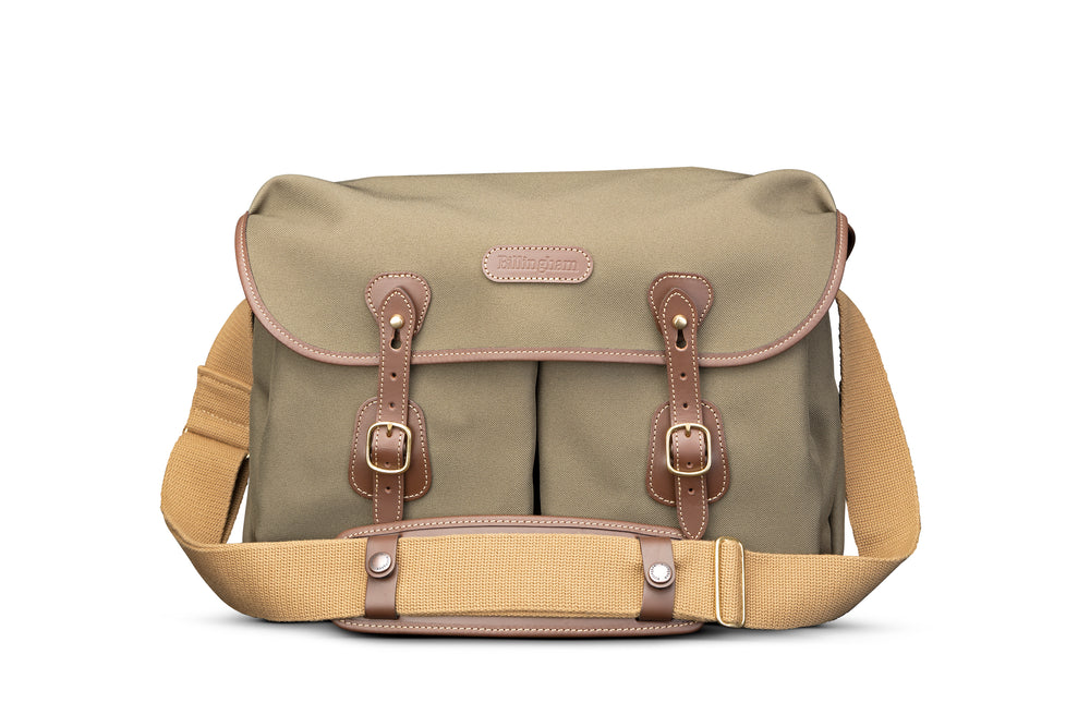 Icon Messenger Bag - Sage FibreNyte/Chocolate Leather