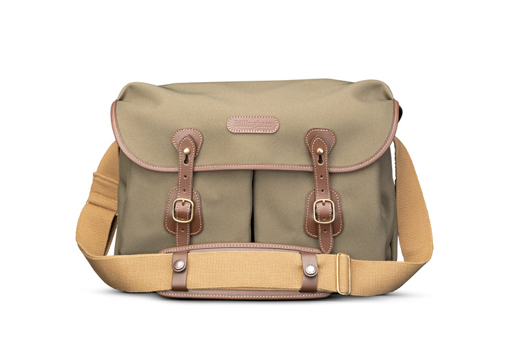 Icon Messenger Bag - Sage FibreNyte/Chocolate Leather