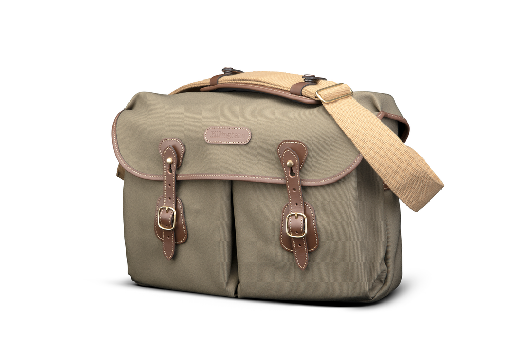Icon Messenger Bag - Sage FibreNyte/Chocolate Leather