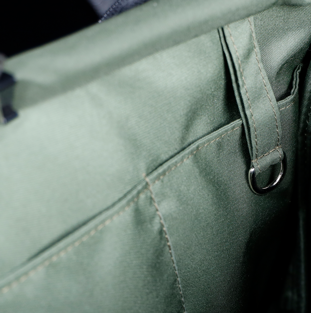 Best Boy Tote - Sage FibreNyte/Black Leather