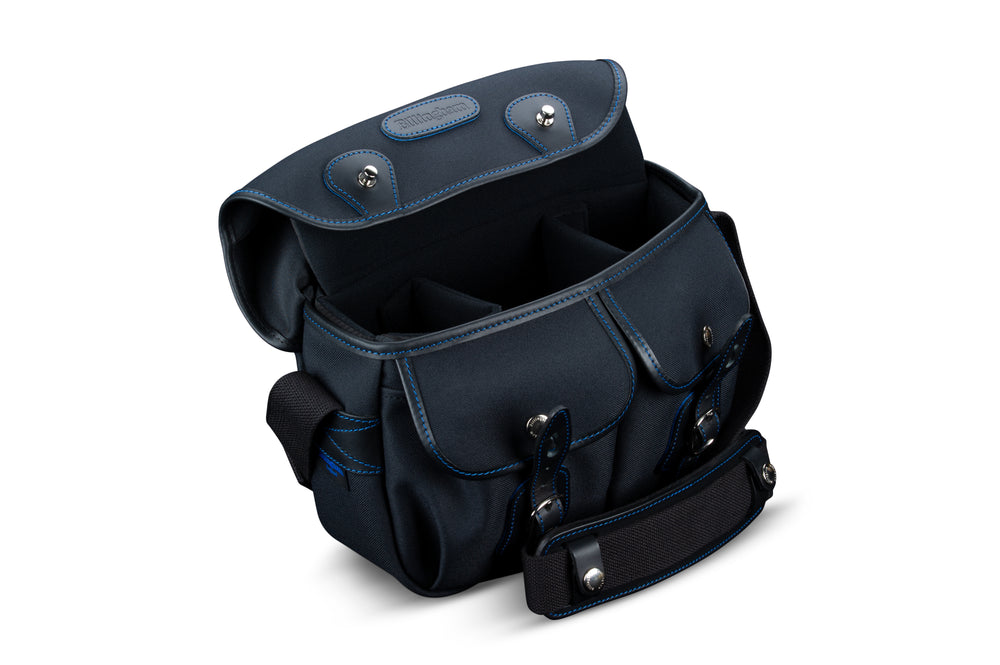 Hadley Small Camera Bag Midnight Open Inside