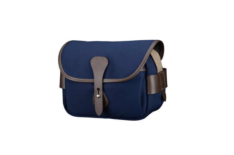 Billingham S2 Camera Bag - Navy Canvas / Chocolate Leather