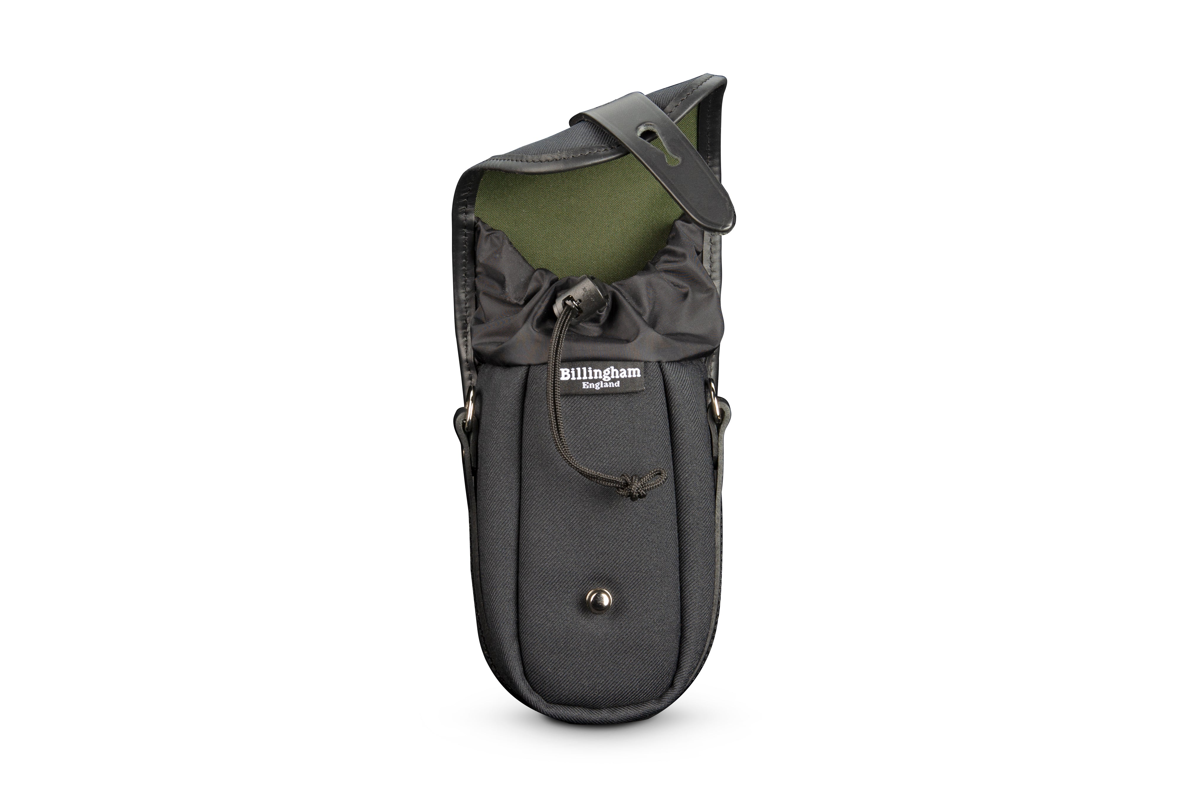 TEN–16 Camera Bag - Black FibreNyte / Black Leather – Billingham USA