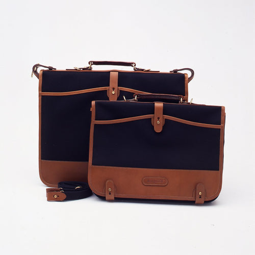 Metro Range - Metro Shoulder Bag / Khaki Canvas / Tan Leather