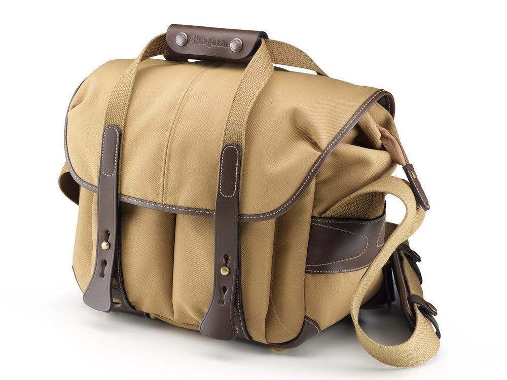 Billingham 207 Camera Bag - Khaki FibreNyte / Chocolate Leather