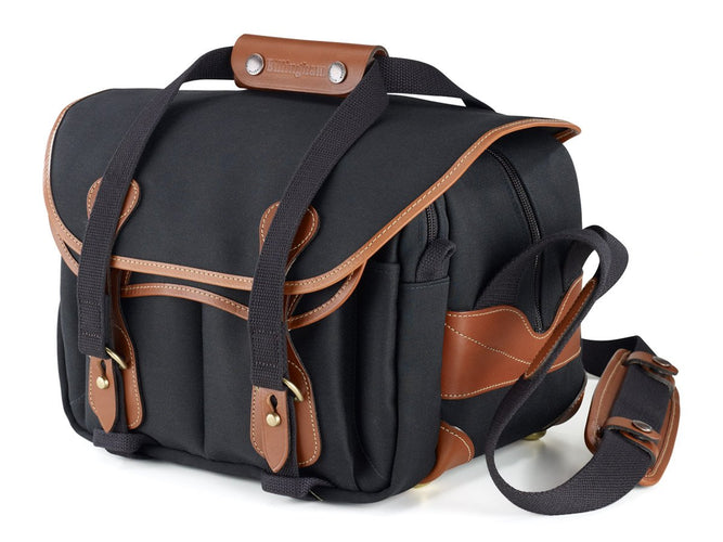 Billingham 225 Camera Bag - Black Canvas / Tan Leather