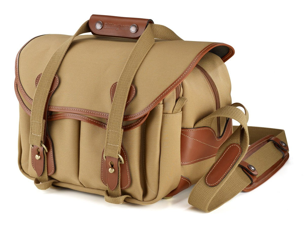 Billingham 225 Camera Bag - Khaki Canvas / Tan Leather