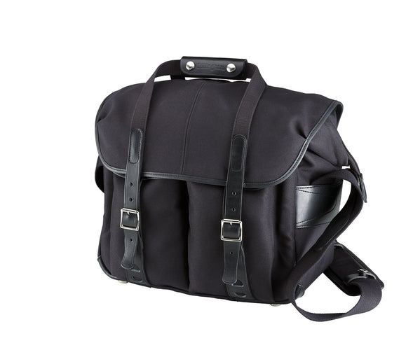 Billingham 307L Camera & Laptop Bag - Black FibreNyte / Black Leather