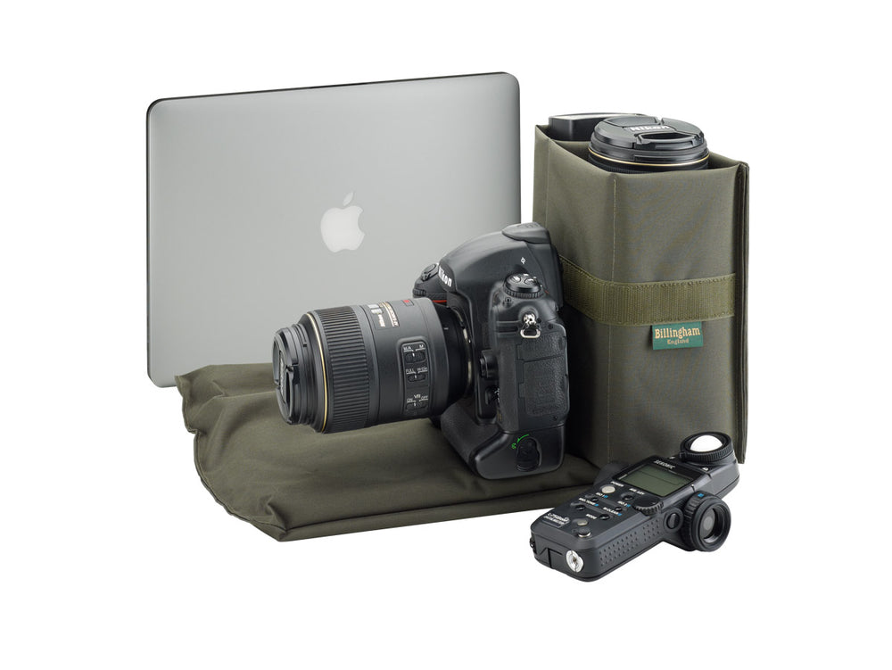 307L Camera/Laptop Bag - Khaki FibreNyte / Chocolate Leather