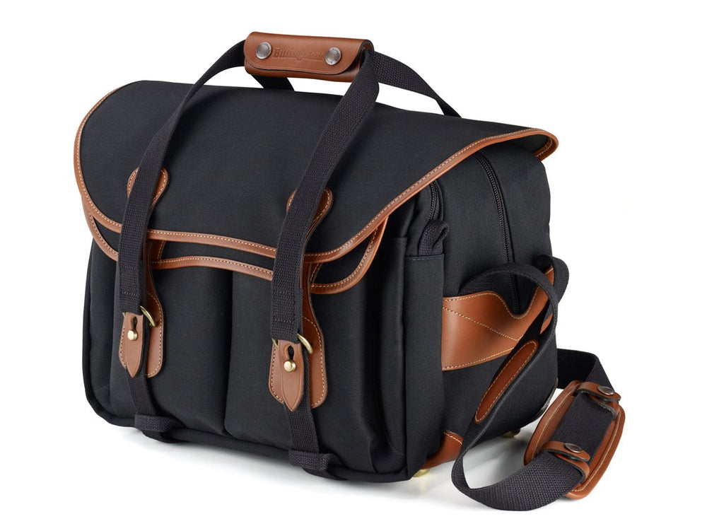 Billingham 335 Camera Bag - Black Canvas / Tan Leather