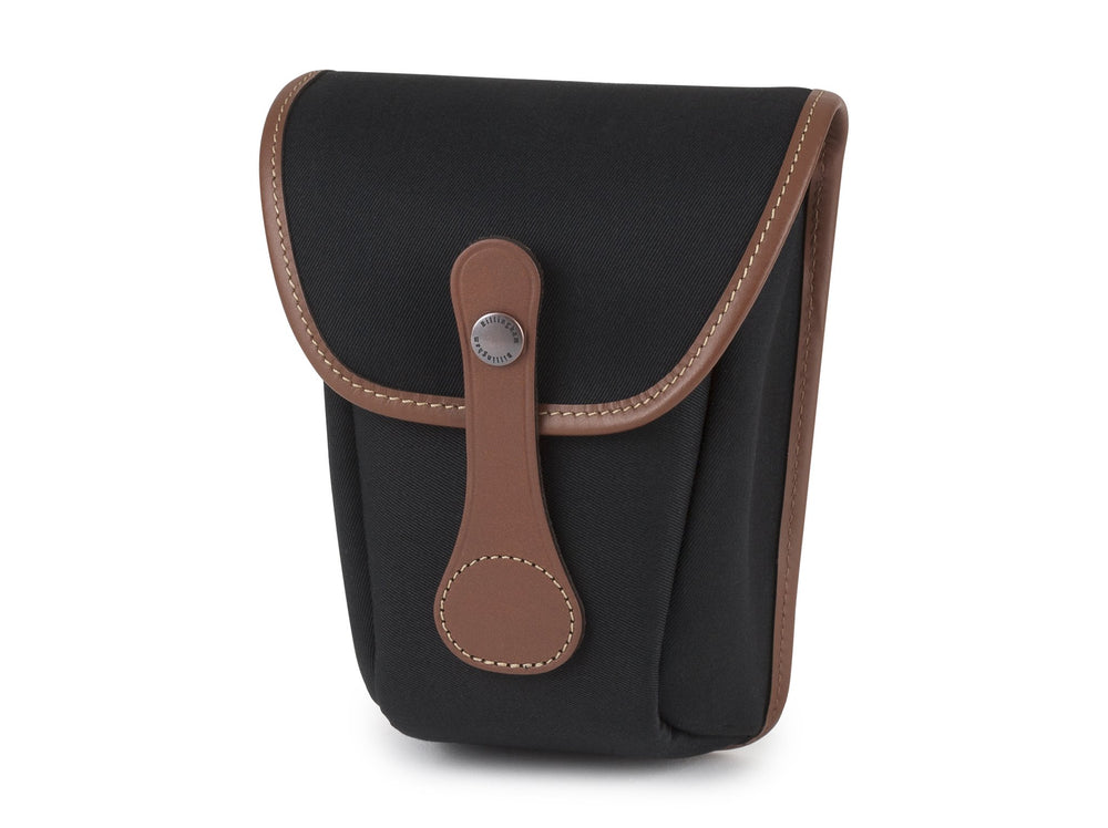 Billingham AVEA 8 End Pocket - Black Canvas / Tan Leather