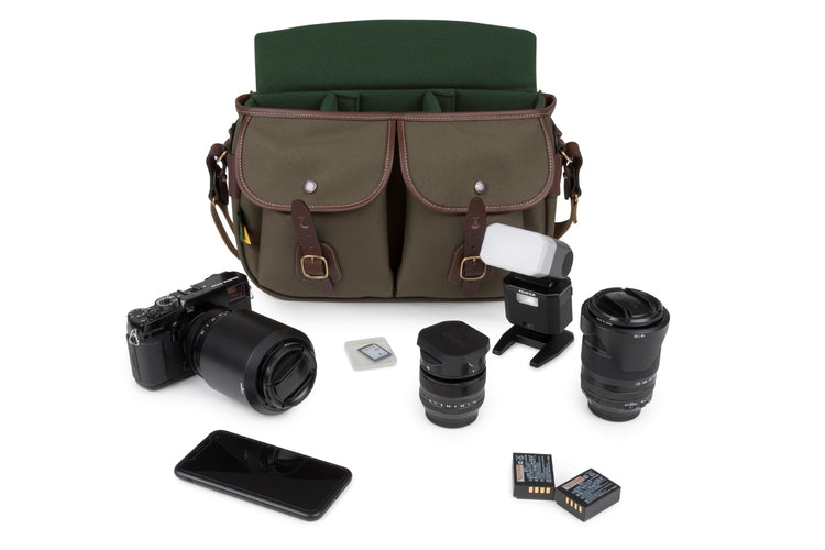 Hadley Pro 2020 Camera Bag - Sage FibreNyte / Chocolate Leather