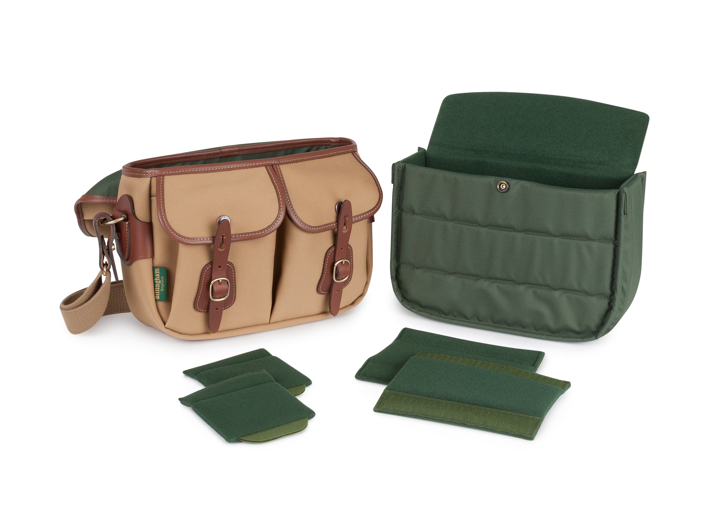 Billingham Hadley Small Pro Camera Bag - Sage FibreNyte / Chocolate Leather  – Billingham USA