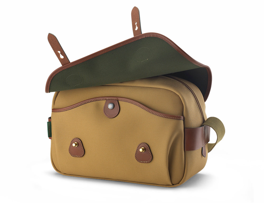 S4 Camera Bag - Sage FibreNyte / Chocolate Leather