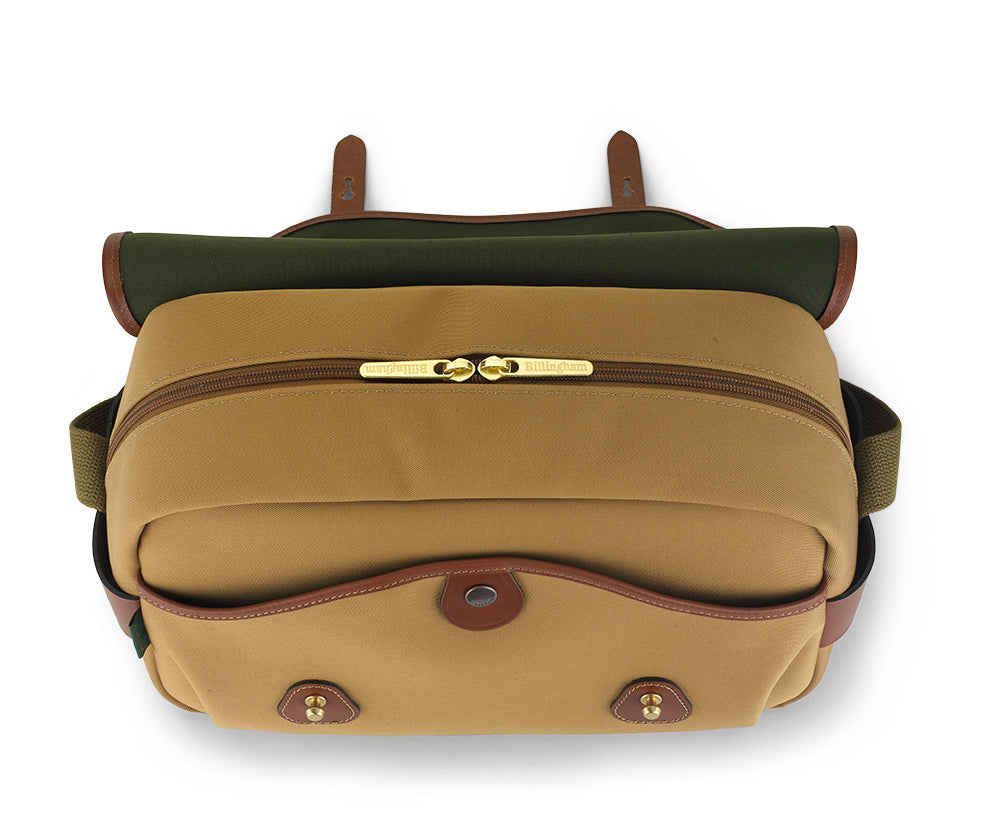 S4 Camera Bag - Sage FibreNyte / Chocolate Leather
