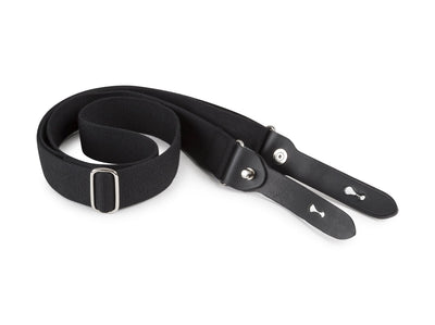 HP Shoulder Sling (Black Webbing / Black Leather / Nickel Coated Brass)