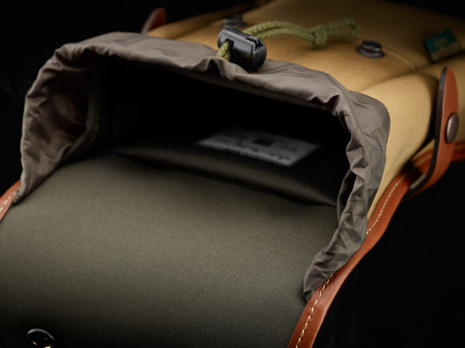 Billingham End Pockets - Delta Pocket / Khaki Canvas / Tan Leather