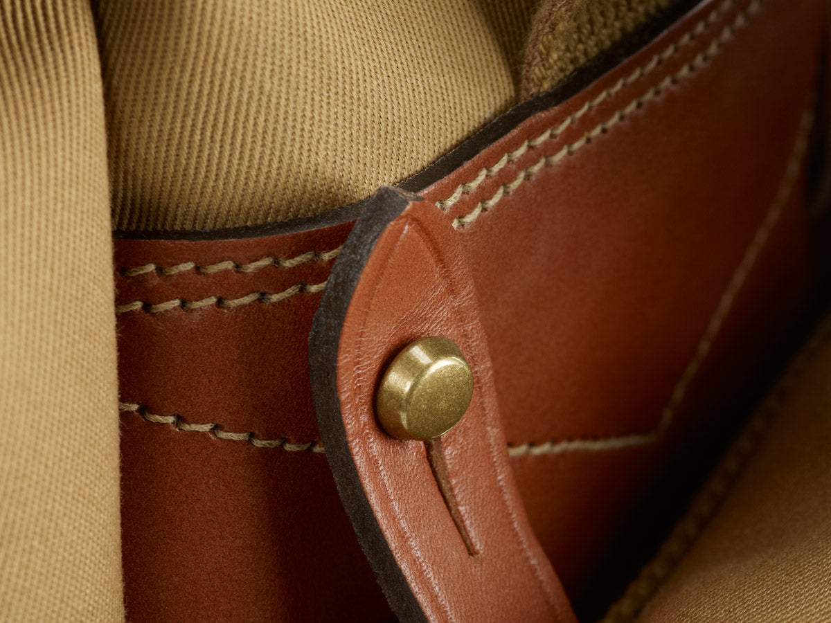 Billingham Compact Stowaway - Khaki Canvas / Tan Leather – Billingham USA