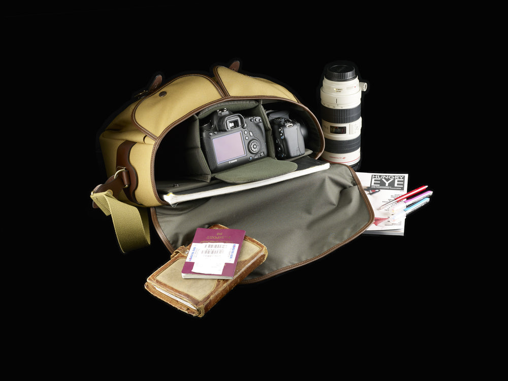 Hadley One Camera/Laptop Bag - Khaki FibreNyte / Chocolate Leather