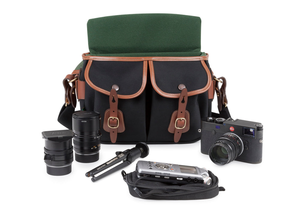 Hadley Small Pro Camera Bag - Black Canvas / Tan Leather