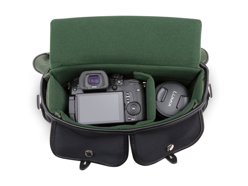 Hadley Small Pro Camera Bag - Black FibreNyte / Black Leather