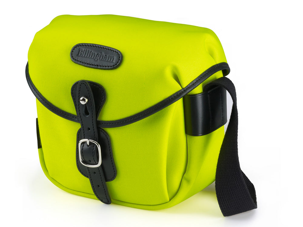 Billingham Hadley Digital Camera Bag - Neon Yellow / Black Leather