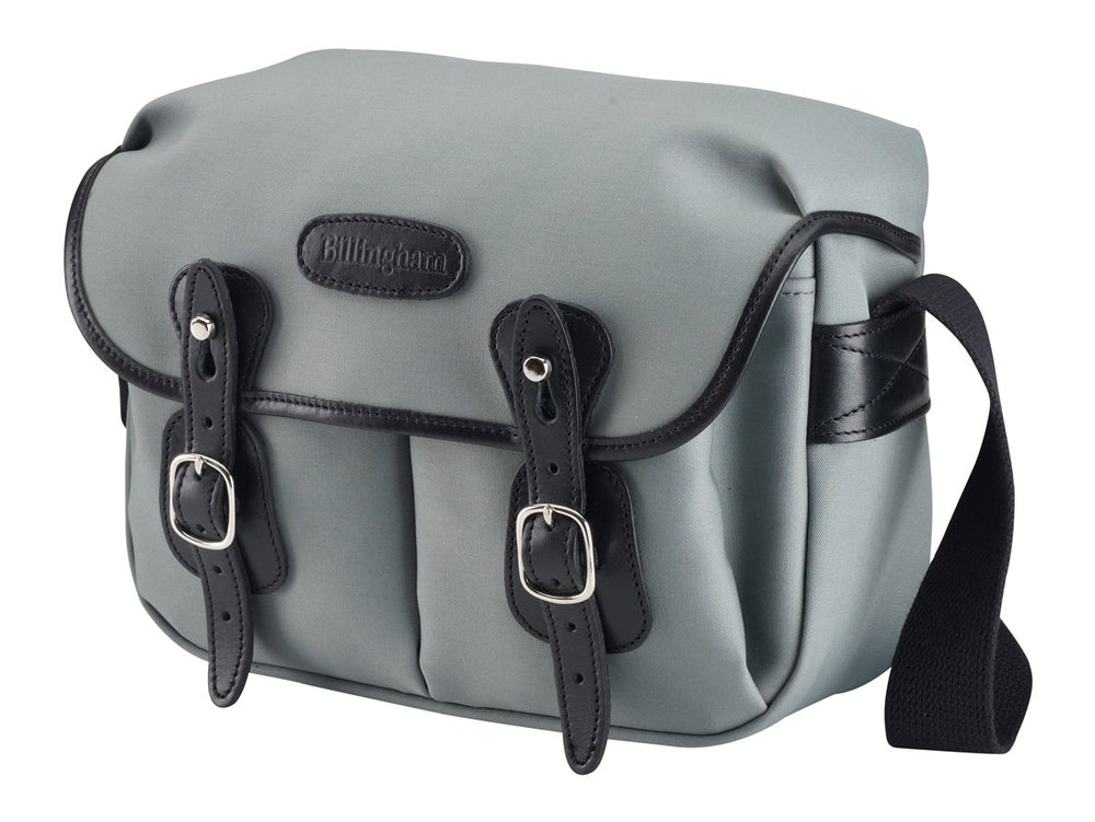 Billingham Hadley Small Camera Bag - Grey Canvas / Black Leather