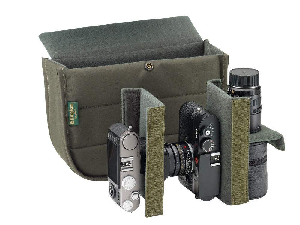 Hadley Small Camera Bag - Sage FibreNyte / Chocolate Leather