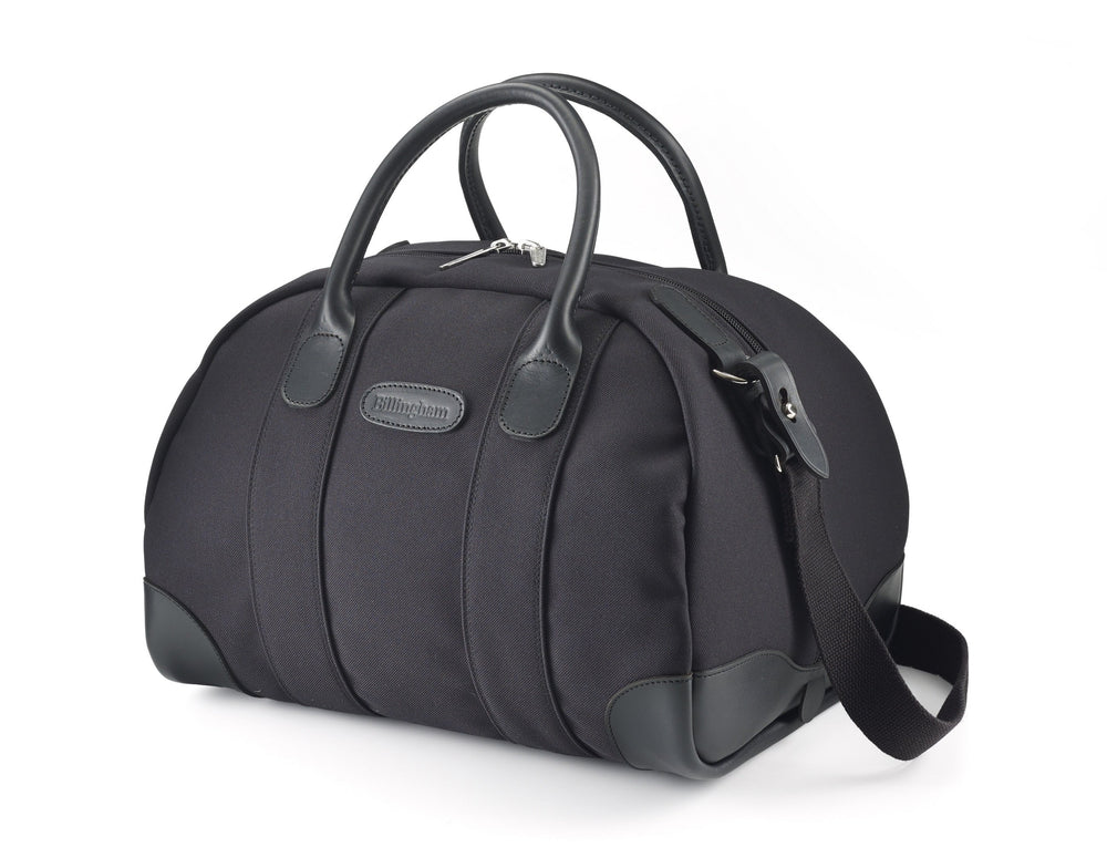 Billingham Overnighter Duffel Bag - Black FibreNyte / Black Leather