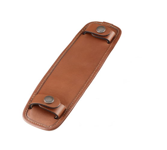 Shoulder Pads - SP50 (Tan Leather / Antique Studs)