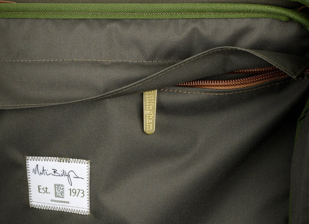 Thomas Briefcase & Laptop Bag - Khaki FibreNyte / Chocolate Leather