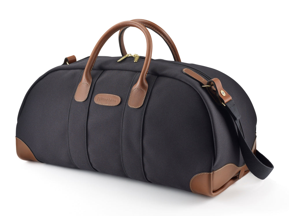 Billingham Weekender Duffel Bag - Black FibreNyte / Tan Leather